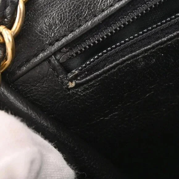 Chanel Black Lambskin Full Flap Shoulder Bag 116663 - Picture 8 of 10